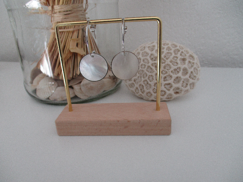 boucles d'oreilles Nacre