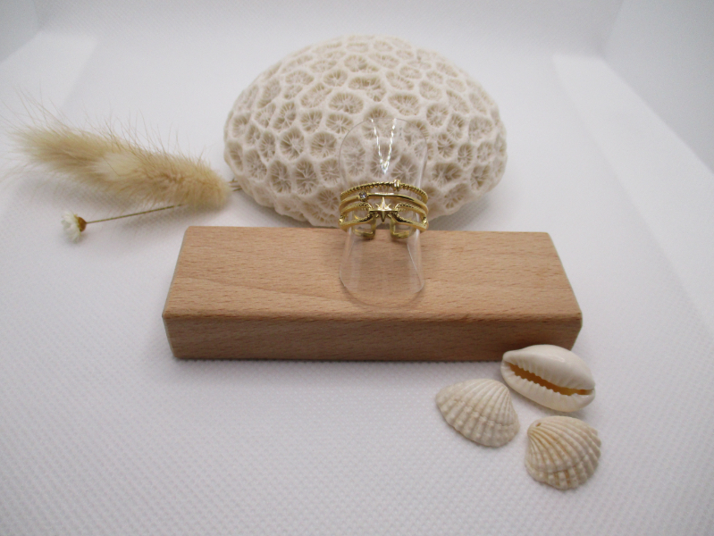 Bague petite étoile dorée