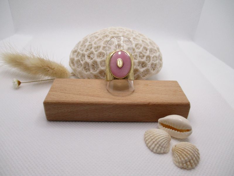 Bague en acier inoxydable rose
